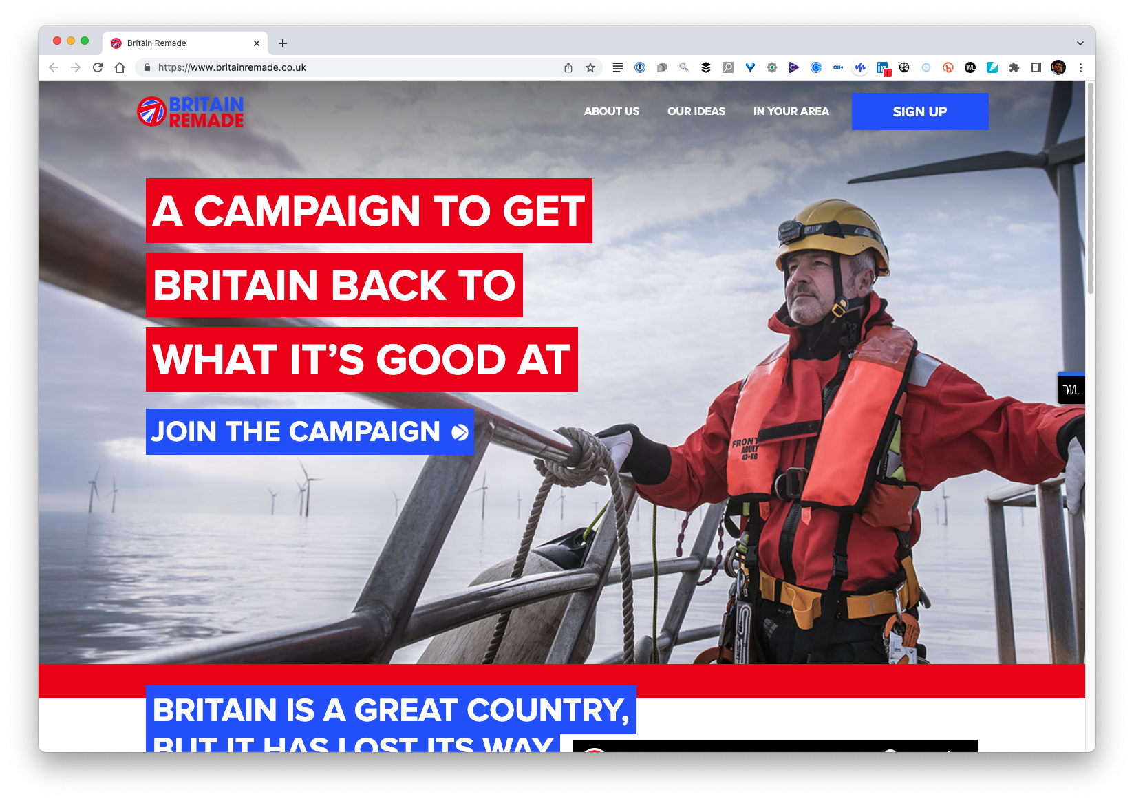 Britain Remade homepage